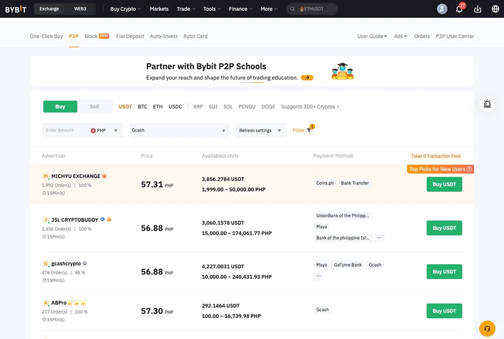 Crypto Trading Platform Interface