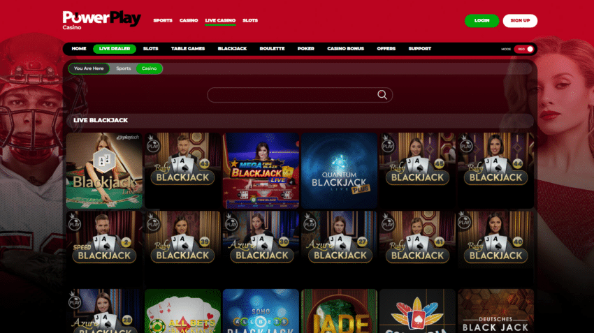 Live Casino at PowerPlay