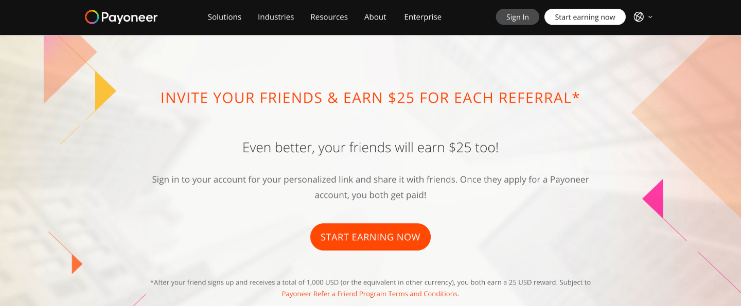 Referral Reward Example