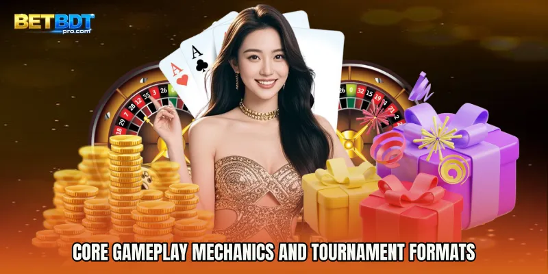 Core gameplay mechanics and tournament formats