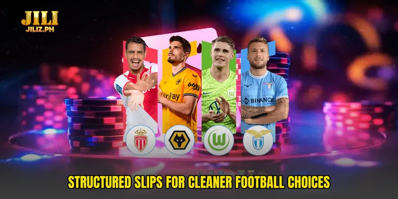 Structured slips for cleaner football choices